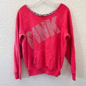 Victoria's Secret Pink Spell Out Long Sleeve Sweatshirt Womens Xs